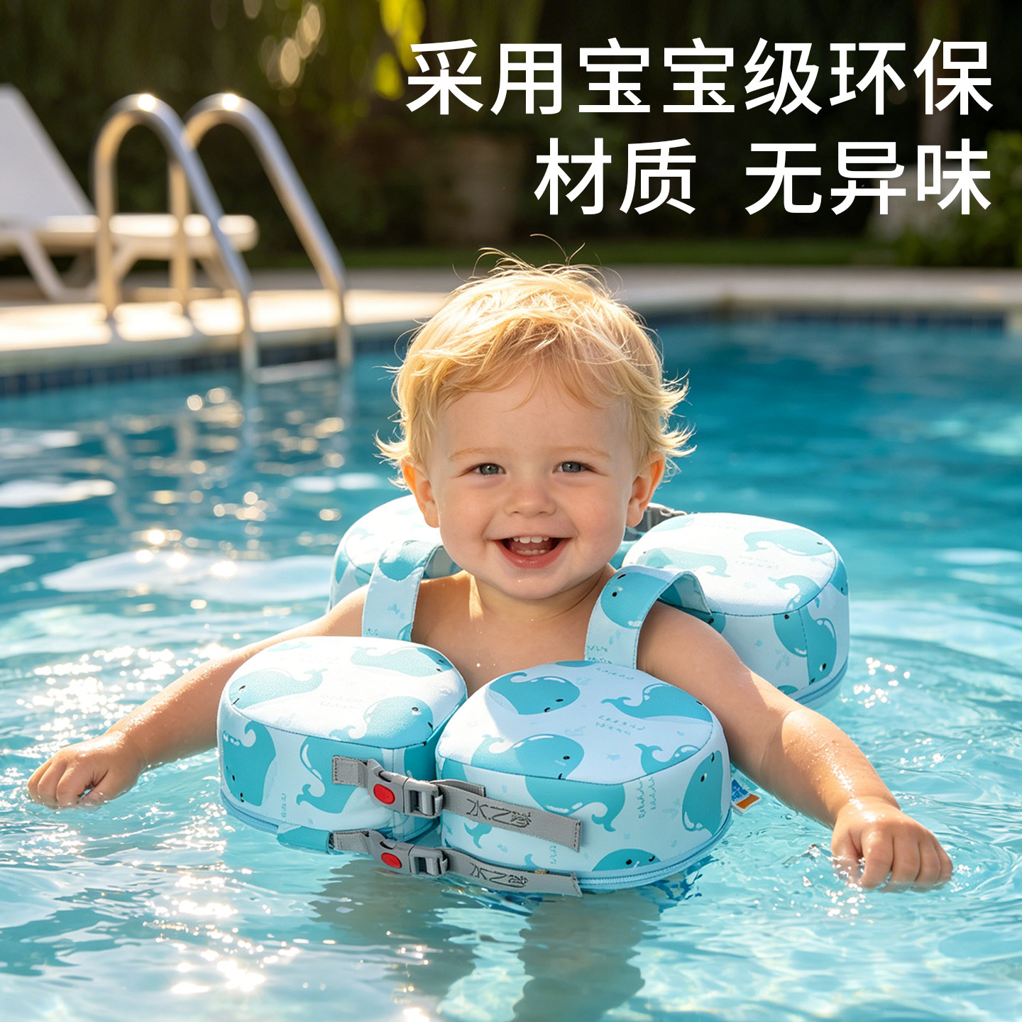 水之梦婴儿游泳圈腋下6个月以上宝宝儿童免充气小月龄幼儿泳圈