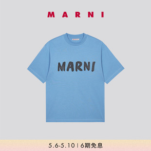 T恤衫 春夏女士圆领LOGO短袖 MARNI