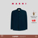 新年礼物 MARNI 男士 字母LOGO长袖 翻领衬衫