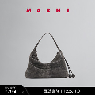 MARNI 礼物 女士HOBO鳄鱼纹托特包 多件折