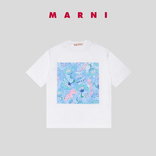 圆领花朵T恤 儿童短袖 2024春夏新品 MARNI