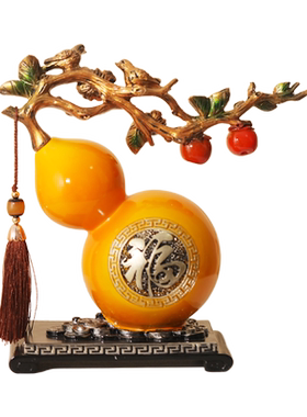 序强树脂招财新中式玄关葫芦摆件