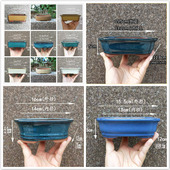 一套12个 包邮 宜兴紫砂盆景浅盆长方椭圆花盆器之韵