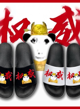 龙图表情包权威搞怪拖鞋周边学生新款动漫学生宿舍儿童防滑一字拖