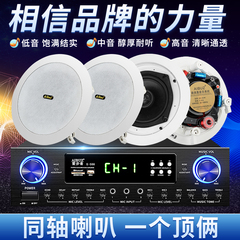 德国哈曼卡顿音效音响店铺家用客厅环绕天花吊顶嵌入式喇叭音箱