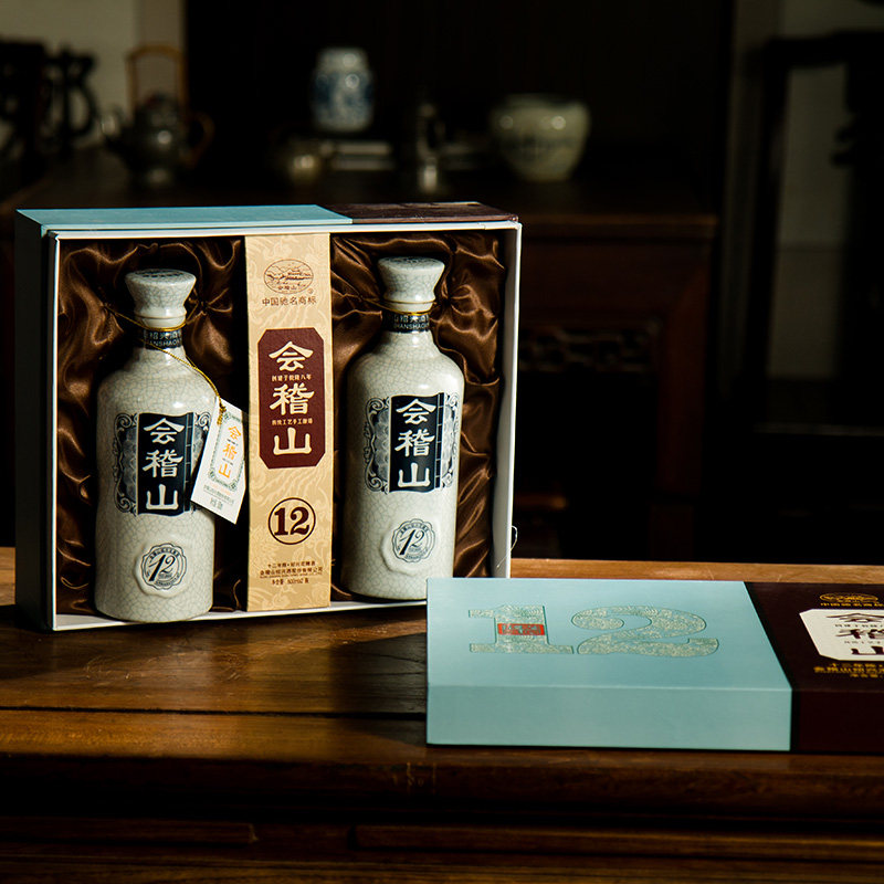 会稽山十二年花雕酒礼盒2瓶装商务年货好喝绍兴黄酒原厂保真