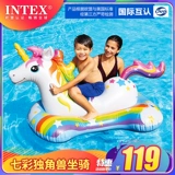 INTEX Водная разноцветная надувная игрушка для игр в воде, плавательный круг, снаряжение, единорог