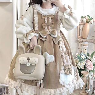 【十字末端】秋冬款超厚实保暖冬装洛丽塔连衣裙可爱甜美少女罗莉