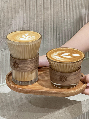 晶艺咖啡杯玻璃杯防烫