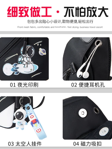 Трендовый космонавт, нагрудная сумка для отдыха, спортивный рюкзак, сумка через плечо, сумка на одно плечо