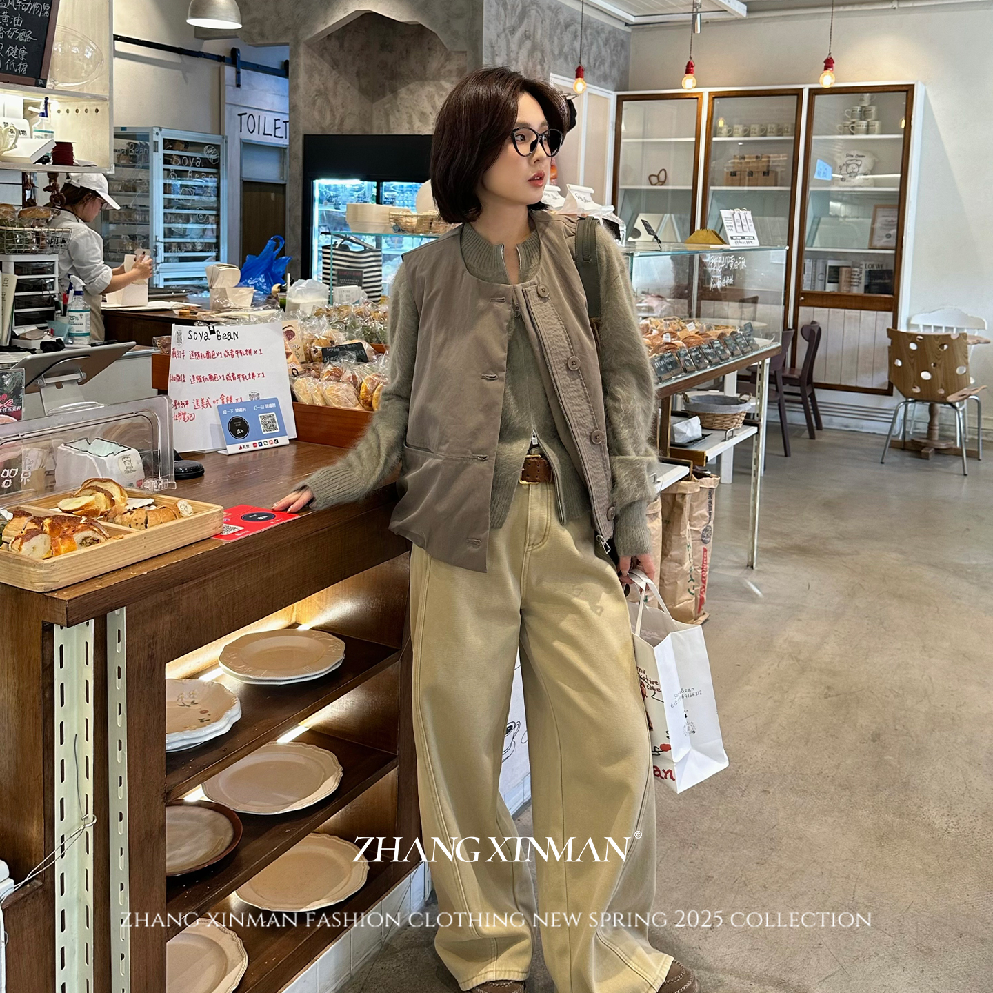 90白鹅绒简约文艺感无领马甲