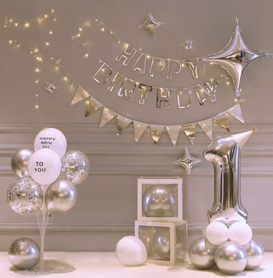 乳胶气球男孩女孩儿童布置派对