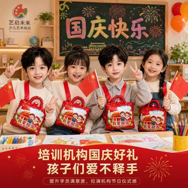 国庆节挎包10.1背包气球幼儿园学校节日庆典氛围感拍照道具礼品