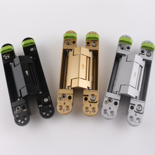 依佰利暗藏液压十字铰链隐形门阻尼缓冲自闭合页暗装外开门铰链