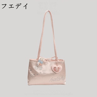 2025新款 日本フエデイ包包女式 慵懒单肩腋下包hellokitty包帆布包