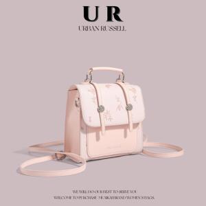 UR夏天双肩包包女2024新款潮小众设计原创简约休闲时尚百搭小背包