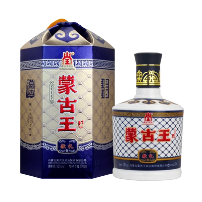 蒙古王38度献礼蓝单瓶粮食白酒