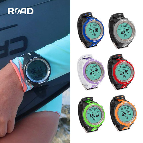 Cressi Neon 专业潜水电池耐用自由潜模式电脑表多功能水肺深潜