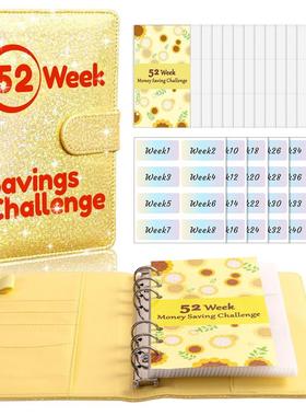 A6 shining 52Weeks Savings Challenge money organizer budget