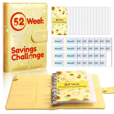 A6 shining 52Weeks Savings Challenge money organizer budget