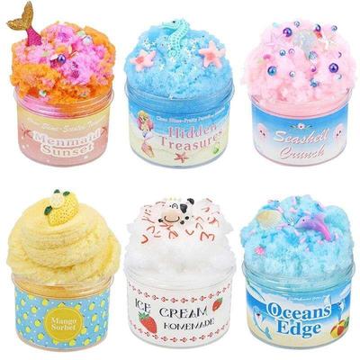 Colorful Cloud Slime Fluffy Clay Polymer Anti Sss Charms Mud