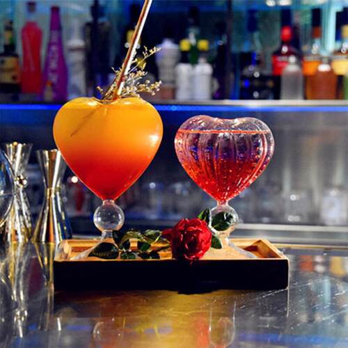 Slanted Martini Cup Scrub Cocktail Creative Goblet LeadFree
