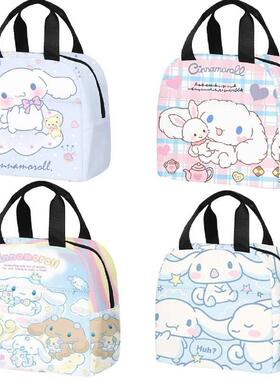 Sanrio Anime Cute Cinnamoroll Insulated Cooler Lunch Box Bag