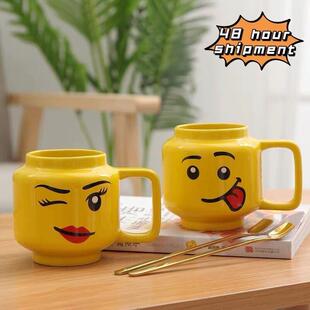 250ml Ceramic Smile Mug Cartoon Coffee Milk Tea Water Cup Cu