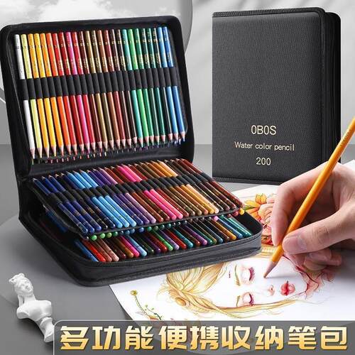 Oil colored pencil students draw 48 color pencils by hand