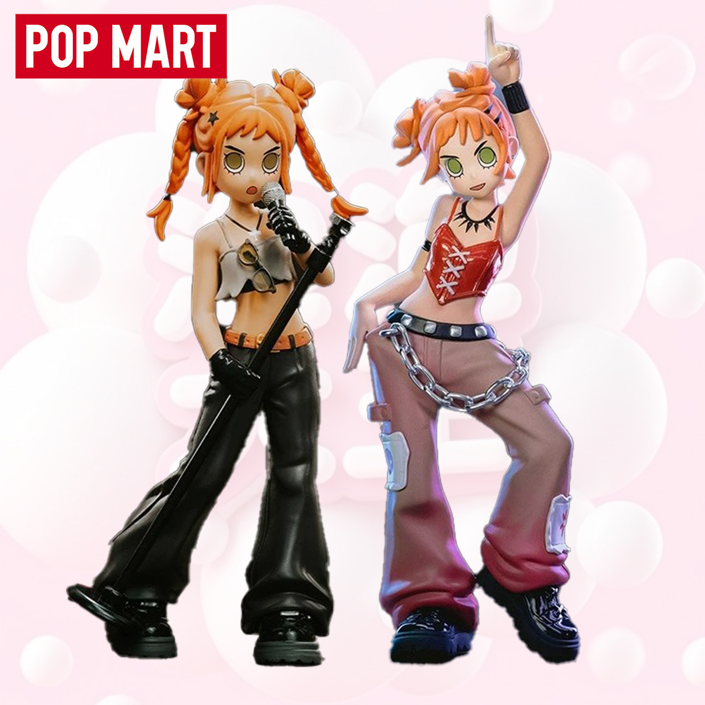 泡泡玛特叛桃成名在望系列手办