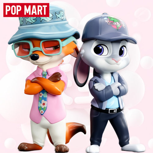 泡泡玛特疯狂动物城手办盲盒