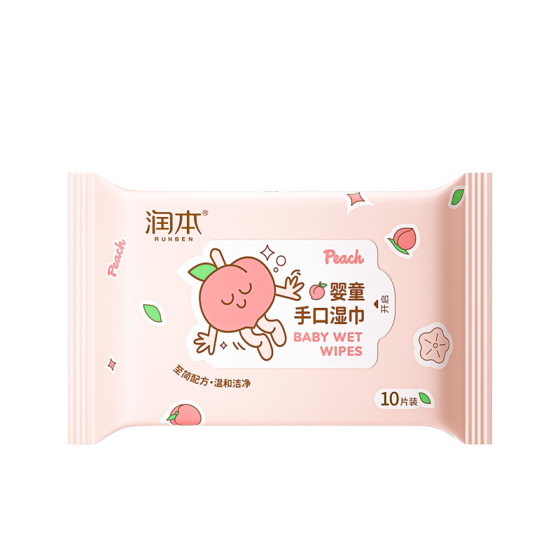 润本婴儿童湿巾手口专用