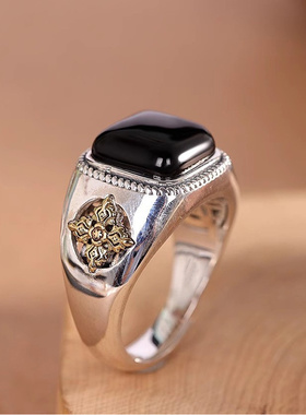 镀925银新品新款复古霸气金刚杵