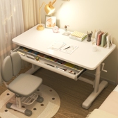 儿童学习桌实木书桌升降小学生课桌椅套装 家用卧室桌子作业写字桌