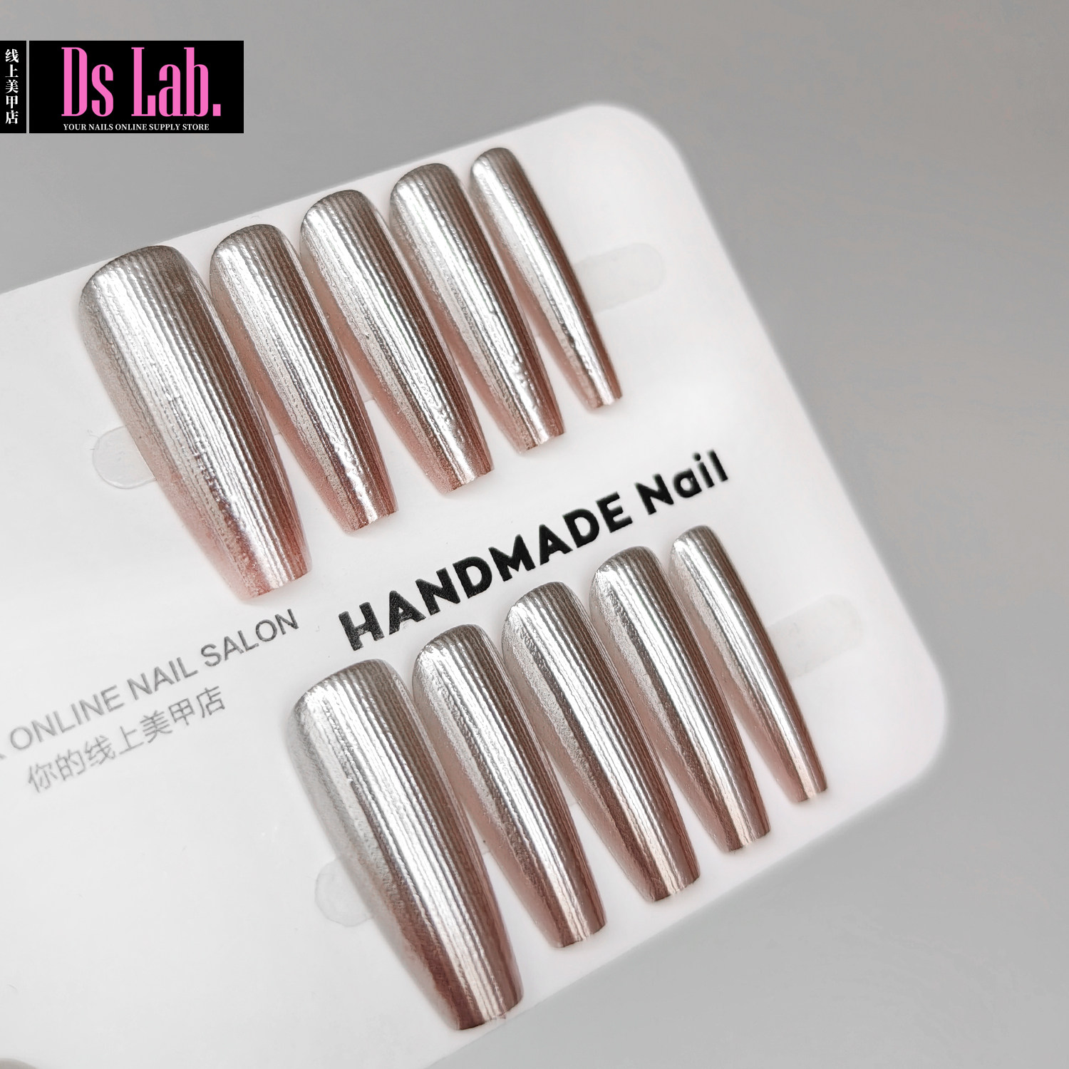 手绘设计浮雕穿戴甲 夏日高级大牌质感 轻奢立体浮雕鎏金极美长甲