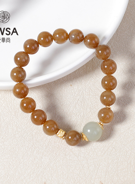 S925银和田玉糖料手串