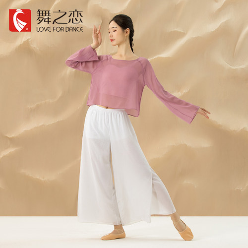 舞之恋古典舞身韵服短款纱衣