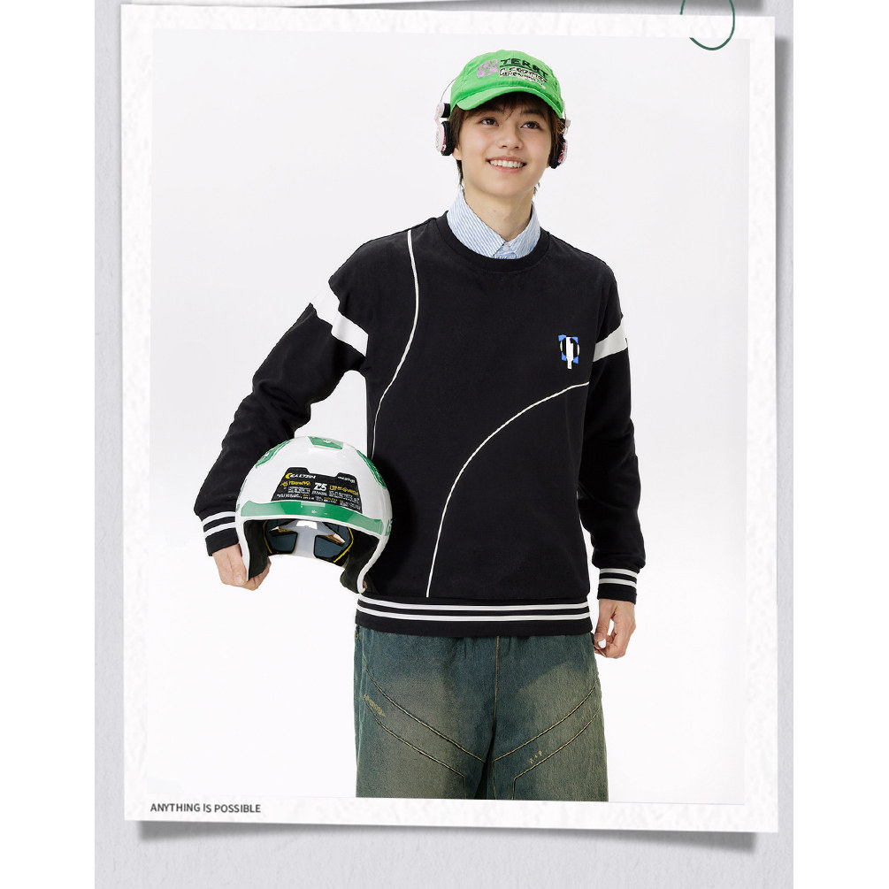 李宁正品运动卫衣男女2025秋季新款套头衫纯色圆领情侣运动服上衣