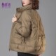 宽松中年妈妈时尚 短款 大码 冬季 洋气保暖加厚外套 羽绒服女2025新款