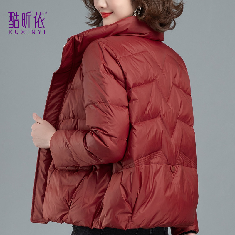 短款羽绒服女2025年新款小个子加厚宽松休闲中年妈妈冬季外套爆款