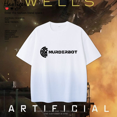 美剧The Murderbot Diaries杀戮人机厌世机器人男女短袖宽松T恤潮