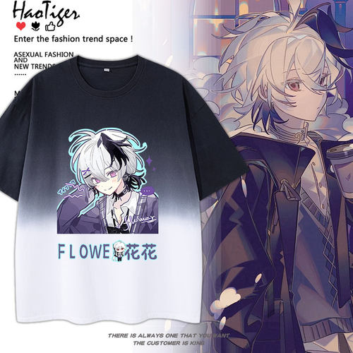 vflower术力口曲绘周边动漫二次元夏季短袖男女二次元青少年上衣