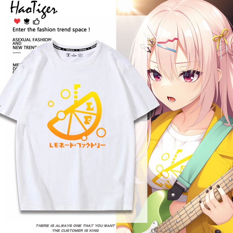 柚子社新作Lemonade Factory队服周边同款cos短袖男女T恤痛衣服