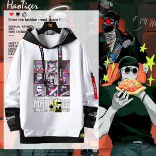 暴力迪吧周边Steam游戏二次元动漫卫衣加绒连帽男女秋冬学生衣服