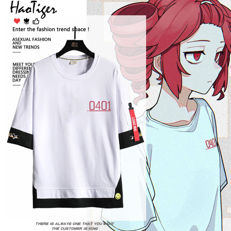 重音teto周边虚拟歌姬卡通同款短袖T恤男女夏季纯棉二次元痛衣服