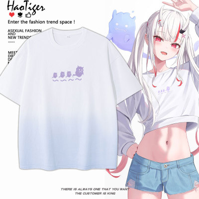 hololive虚拟主播周边衣服百鬼绫目同款短袖T恤衫男女二次元衣服