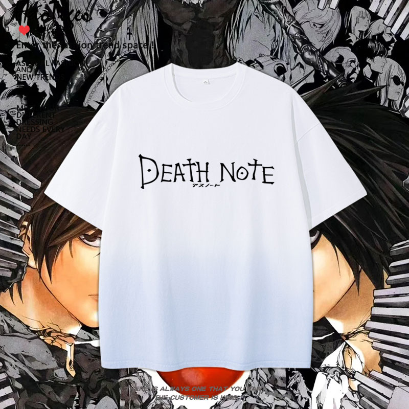 Death Note死亡笔记漫画联名周边学院风短袖T恤男女夏季上衣服