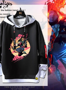 死亡重生细胞周边游戏Dead Cells连帽卫衣重磅男装秋冬季外套学生