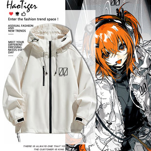 足立零Adachi Rei动漫周边二次元cos联名冲锋衣夹克三合一外套