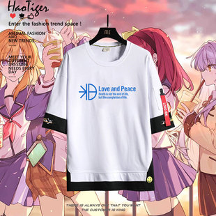 HEAVEN BURNS RED绯染天空31B部队标志图案周边短袖夏季宽松痛衣